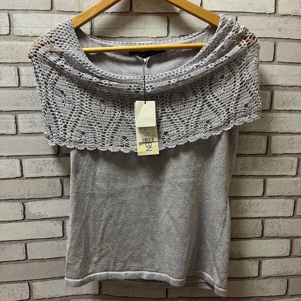 MK ミッシェルクラン ラメ ノースリーブ トップス