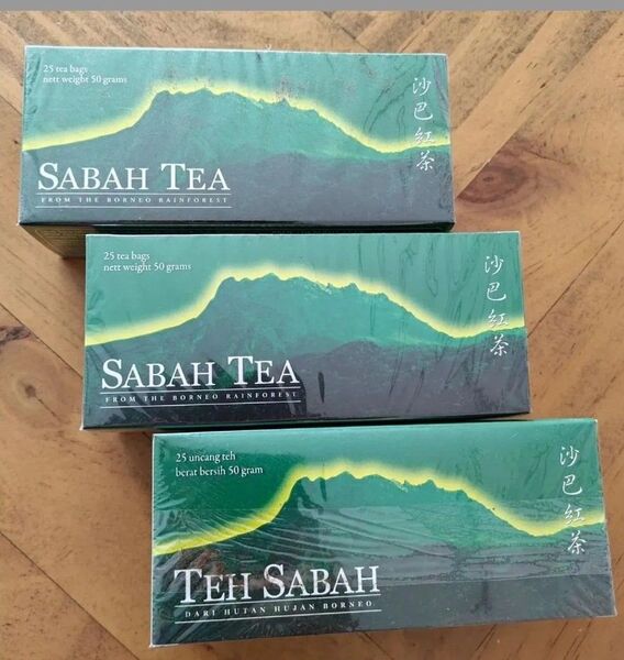マレーシア産サバティー SABAH TEA(沙巴紅茶) 25ティーバッグ 3箱