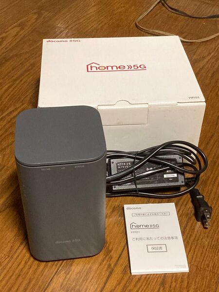 docomo home 5G HR01 ダークグレー 初期化渡し 楽天モバイル使用