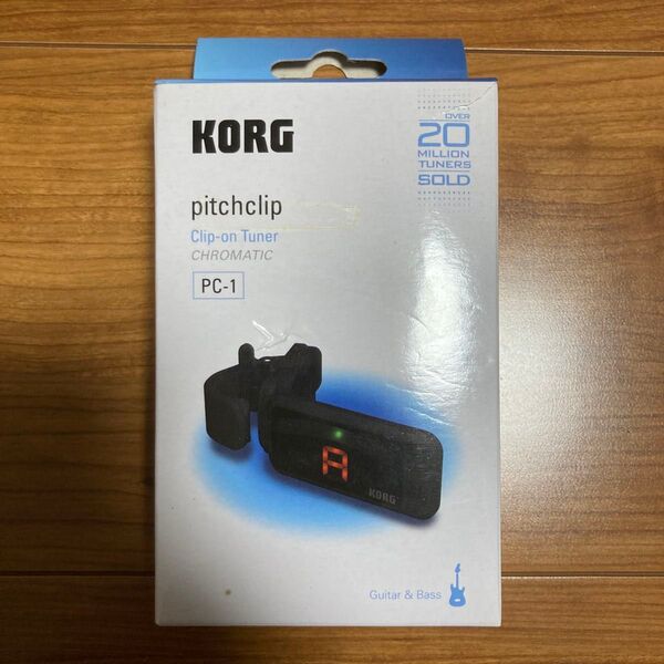 KORG クリップ式チューナー pitchclip ピッチクリップ ギター/ベース用 PC-1