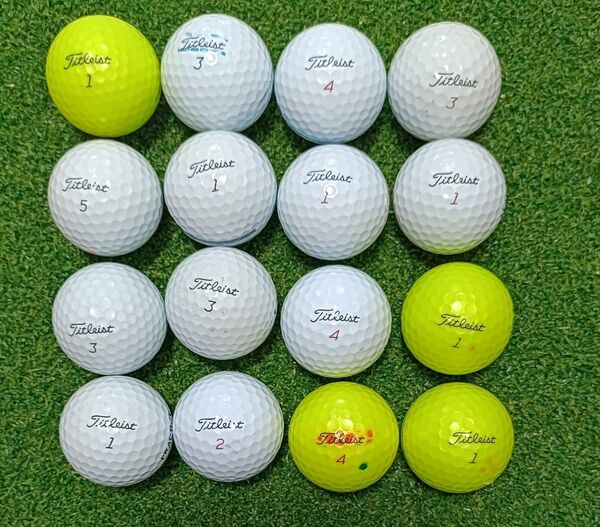 タイトリスト ロストボール PRO V1X、PROV1、AVX、全16個