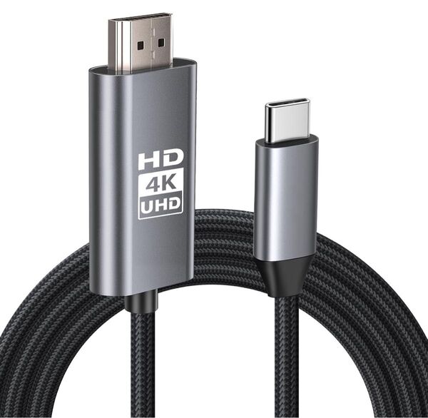 【4K対応】 HDMI Type-C to HDM I 変換ケー ブル USB Type-C 変換アダプター 2M