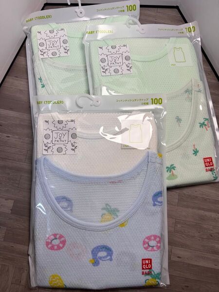 UNIQLO コットンメッシュタンクトップ 100cm 6枚