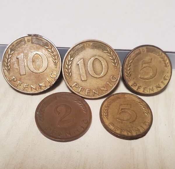 ドイツ 10ペニヒ 5ペニヒ 2ペニヒ 古銭 硬貨 コレクション アンティーク 外国コイン