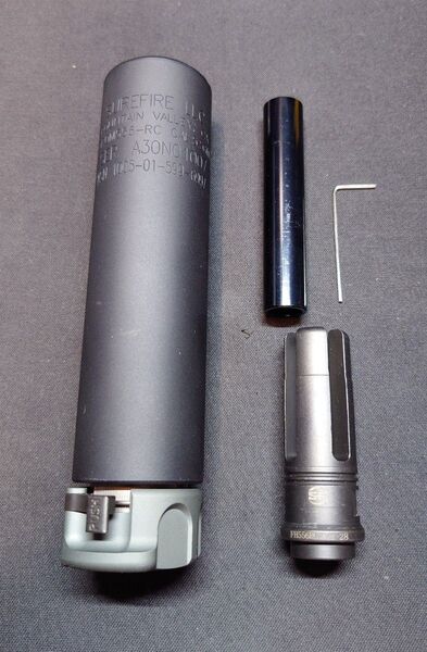Airsoft Artisan SUREFIRE SOCOM556 RC1タイプ QDダミーサプレッサー 4Pフラッシュハイダー
