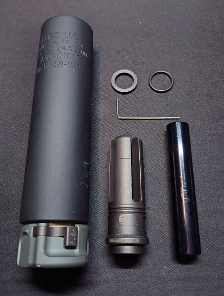 Airsoft Artisan SUREFIRE SOCOM556 RC1タイプ QDダミーサプレッサー 4Pフラッシュハイダー