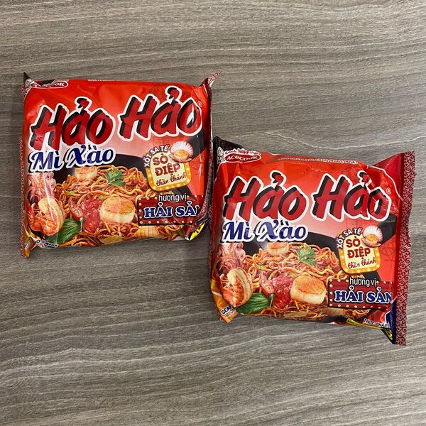 値下げ!Ho Ho ハオハオ ミーサオ 焼きそば風インスタント麺(海鮮味)2袋セット