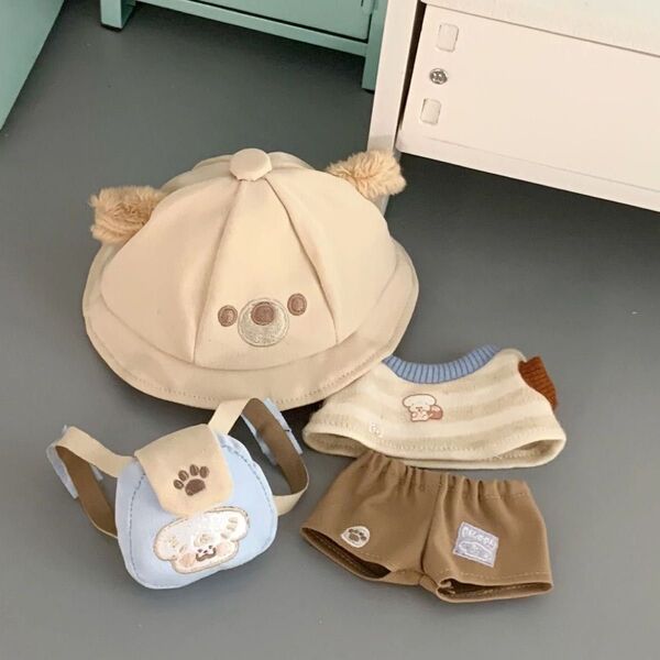 10cmぬいぐるみ用 着せ替え服 ぬい服 コスチューム ちびぬい服 推し活 ぬい活 4点セット