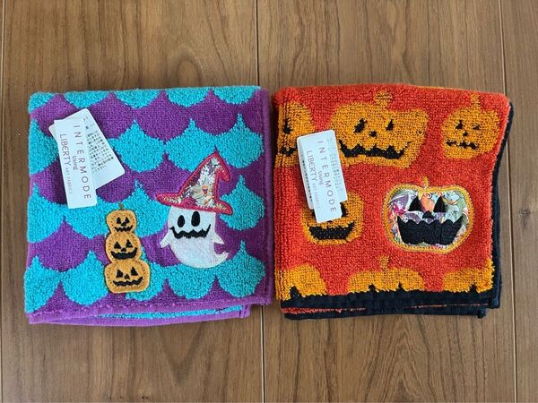 【未使用】リバティタオルハンカチ2枚セット ハロウィン