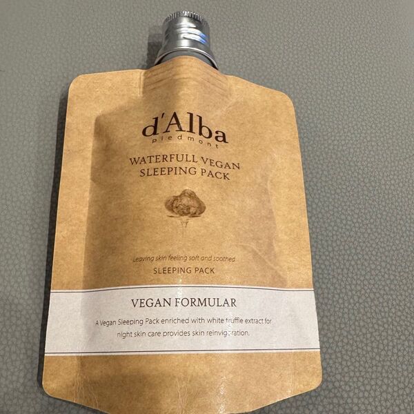 d'Alba ダルバ ヴィーガン スリーピングパック 大容量パウチタイプ 60ml