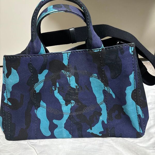 PRADA 迷彩柄 カナパ 2WAY ショルダーバッグ