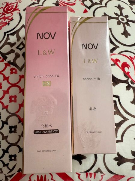 新品未開封 ノブ L&W エンリッチローション EX 120ml エンリッチミルク 80ml