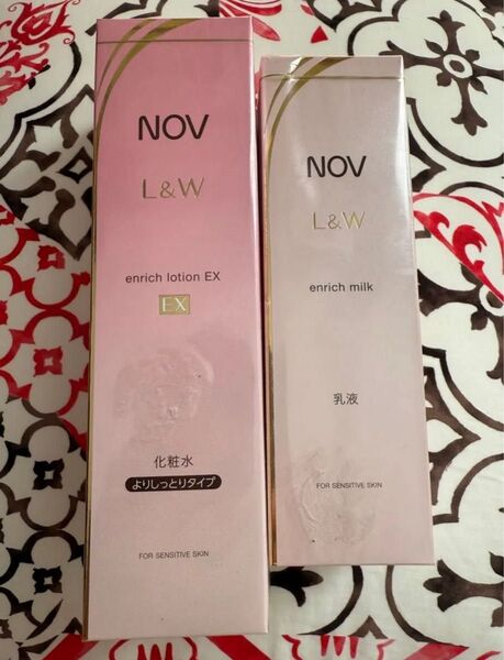 新品未開封 ノブ L&W エンリッチローション EX 120ml エンリッチミルク 80ml