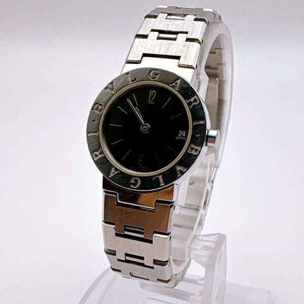 BVLGARI ブルガリ BB23SS レディース 腕時計 黒文字盤