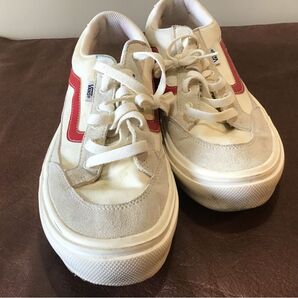 VANS ローカットスニーカー オフホワイト×レッド