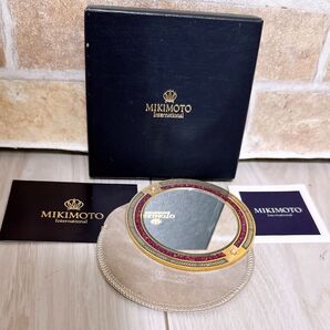 《美品》MIKIMOTO(ミキモト)コンパクトミラー