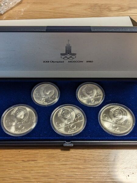 純銀 モスクワオリンピック 記念銀貨 モスクワ五輪 プルーフコイン