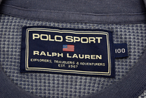 S-8934★送料無料★POLO SPORT RALPH LAUREN ポロスポーツ ラルフローレン★ブルー青色 ワッフル サーマル 半袖Ｔシャツ 胸囲100cm L_画像5