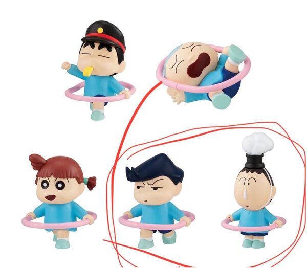 クレヨンしんちゃん しゅしゅぽぽごっこ 2種類 ぼーちゃん 風間くん