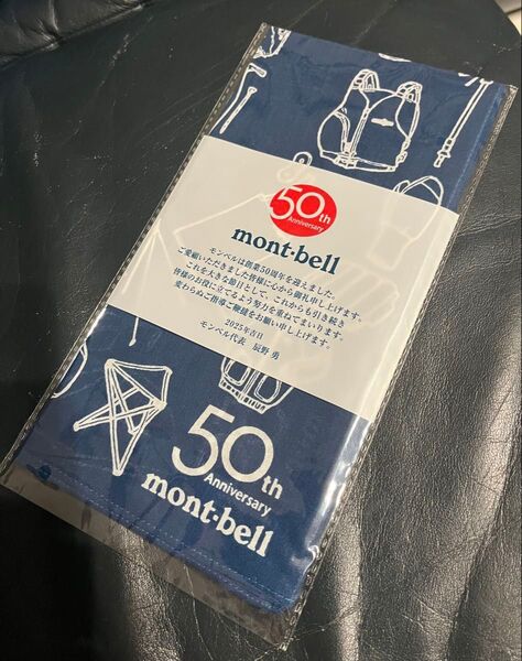 【非売品】モンベル mont-bell 50th Anniversary バンダナ