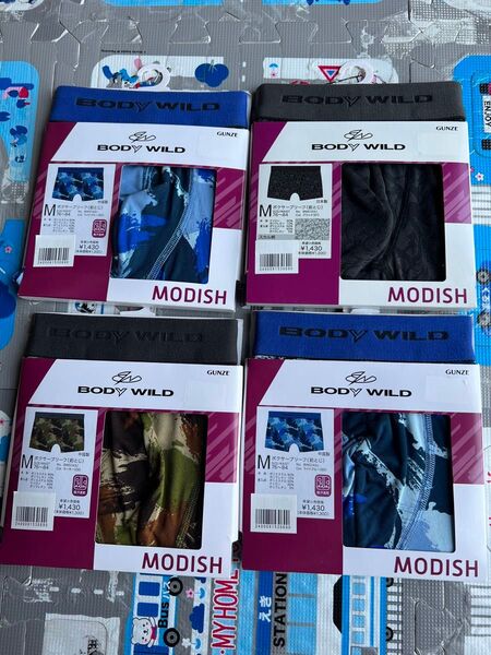 ボディワイルド ボクサーパンツ 新品 M 4枚 BODYWILD GUNZE