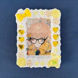 【黄色】B8硬質カードケース トレカケース デコ