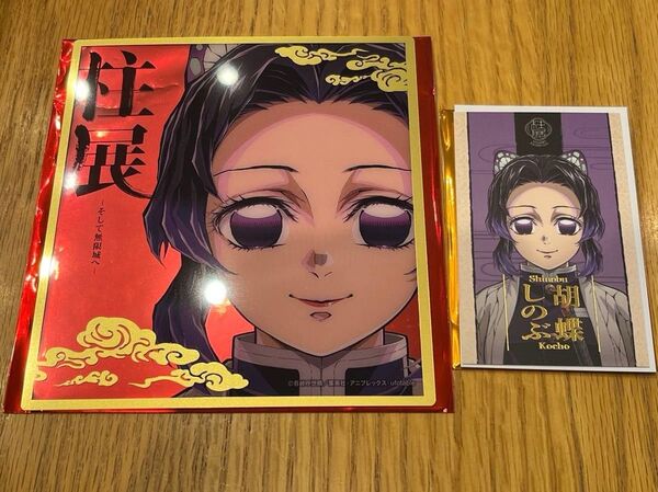 鬼滅の刃 柱展 ランダムミニクリア色紙+キービジュアルランダムコレクションフォト 胡蝶しのぶ