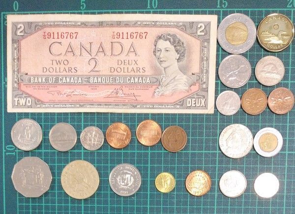 外国硬貨紙幣セット カナダ中心北米セット