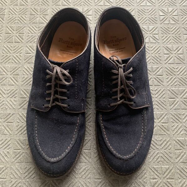 ラッドシューズ Vチップ ダークネイビー スエード (RUTT SHOES 8052S DARK NAVY)