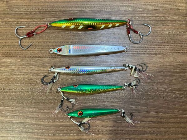 ライズジグ slj 60g 100g 175g フラット125g 計5個セット
