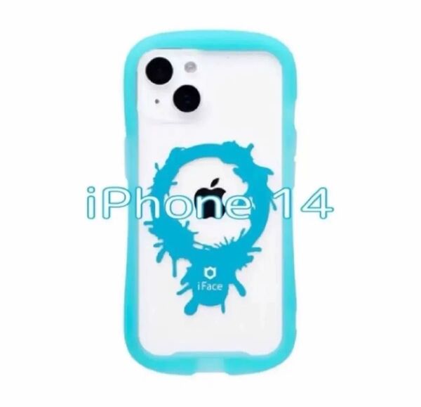 iFace Reflection Neo iPhone 14 ケース MagSafe 対応 (クリアブルー/ペイント)