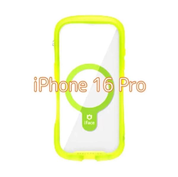 iFace MagSafe 対応 Reflection Neo iPhone 16 Pro ケース (クリアイエロー)