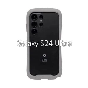 iFace Reflection Galaxy S24 Ultra ケース クリア 強化ガラス (グレー)