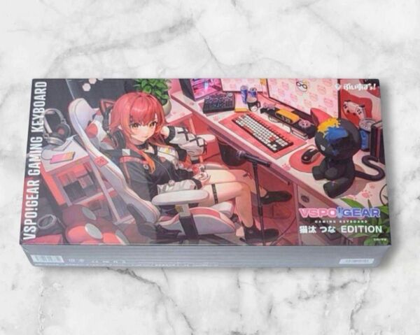 VSPO GEAR ぶいすぽ ゲーミングキーボード 猫汰つな EDITION