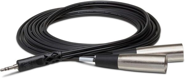 【未使用美品】Hosa CYX-402M 2m ステレオミニ-XLRオス×2 変換プラグ