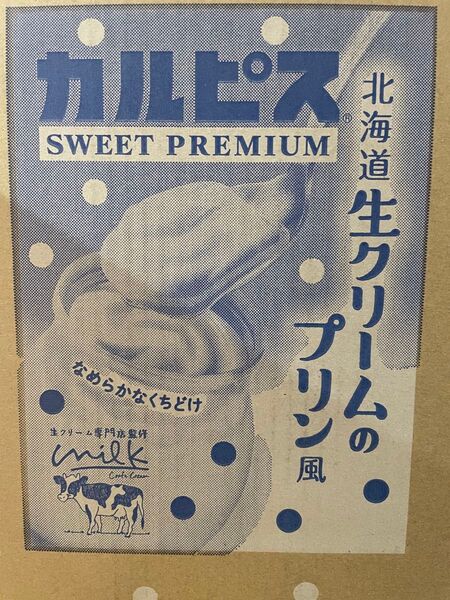 カルピス 北海道生クリームのプリン風 1ケース24本