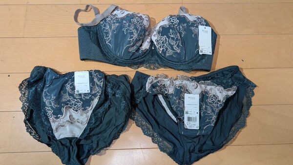 ワコール wing レシアージュD85ブラジャー&ショーツセットLL 大きなサイズ 女装さん