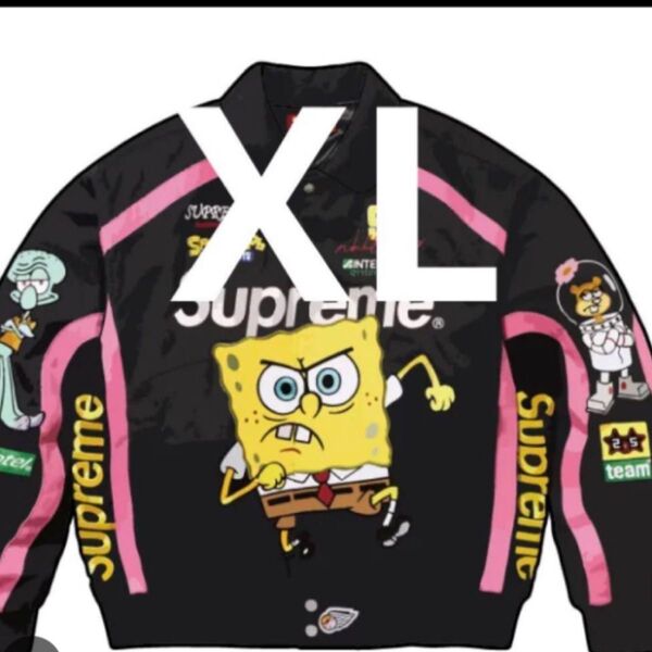 Supreme x SpongeBob SquarePants Jeff Hamilton Racing Jacket