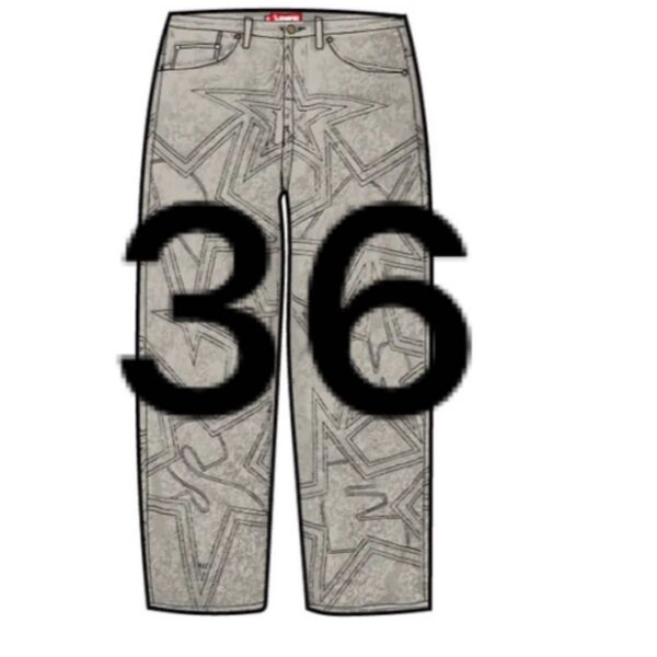 Supreme Stars Topstitch Baggy Jean "Dirty"