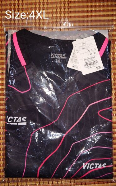 VICTAS 卓球用ゲームシャツ トポグラフィーゲームシャツ サイズ4XL 新品