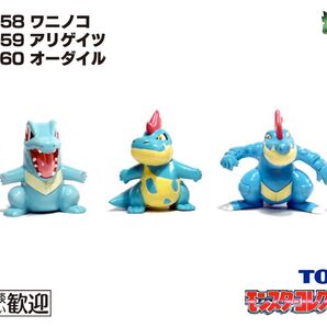 TOMY モンコレ 初期 ワニノコ・アリゲイツ・オーダイル 1086 Totodile Croconaw Feraligatr