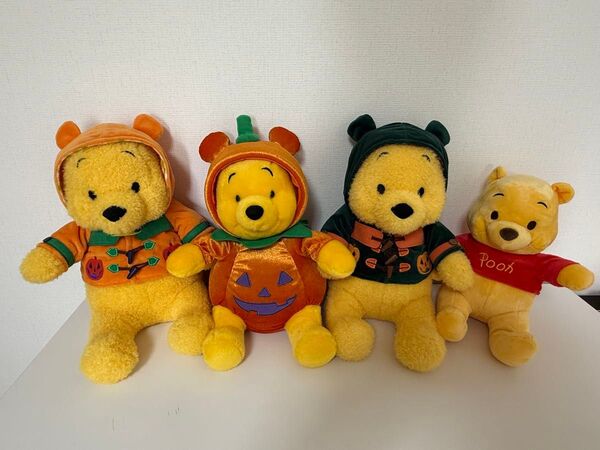 【レア・美品】ディズニー 公式 ハロウィン プーさん ぬいぐるみ まとめ売り