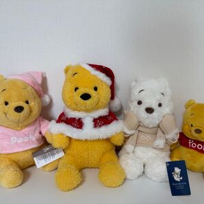 【レア・美品】ディズニー クリスマス プーさん ぬいぐるみ まとめ売り+α