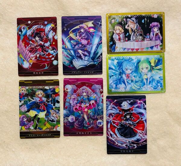 ☆東方 LOSTWORD☆ウエハース カード☆東方project☆内袋開封済☆01・06・12・14・17・19・24 カード