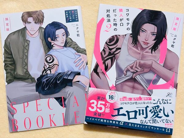 コワモテの隣人がΩだった時の対処法☆2巻☆限定版☆ニクヤ乾☆BLコミックス