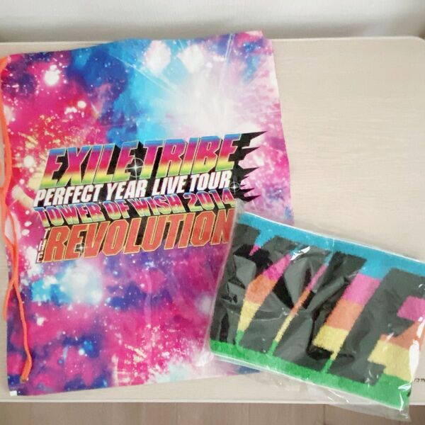 【美品】EXILE TRIBE ライブグッツ2点セット マフラータオル&バック