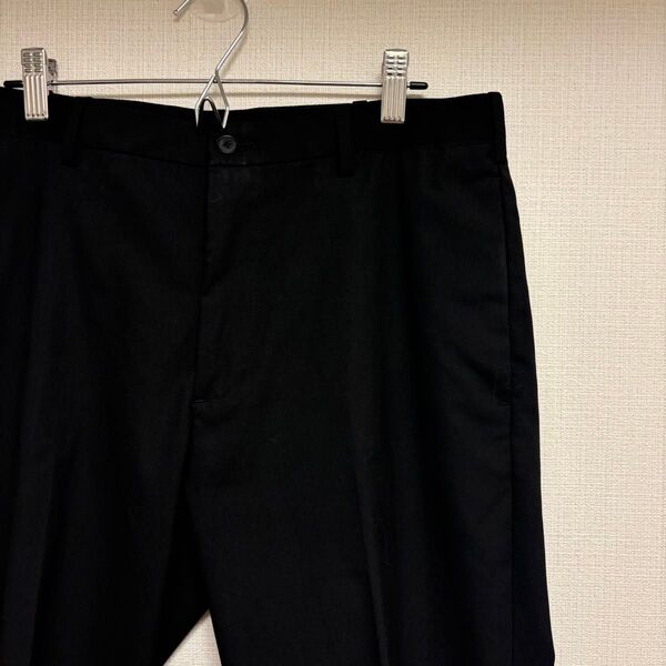 UNIQLO EZYアンクルパンツ ウールライク ブラック M