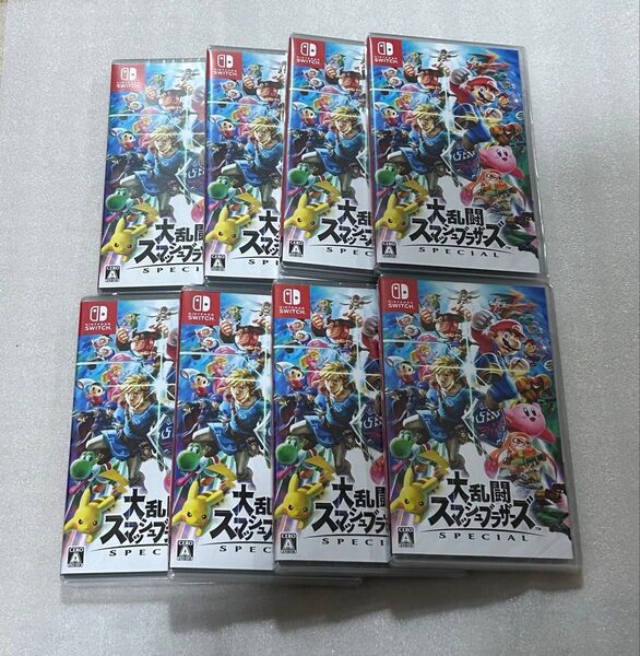 大乱闘スマッシュブラザーズ Nintendo Switch 8本セット 新品未開封 シュリンク付き
