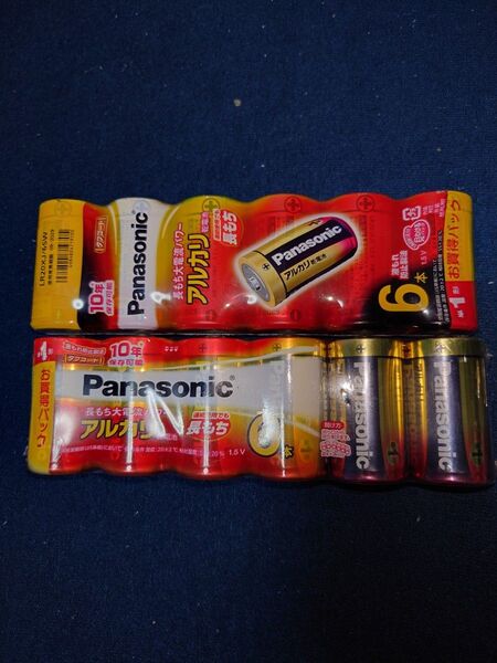 Panasonic アルカリ乾電池 単1 LR20XJ/6SW 6本×2=12本セット