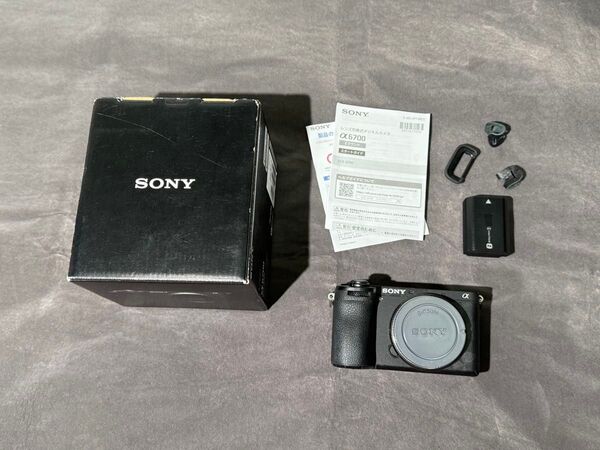 美品 SONY α6700 ILCE-6700 ボディ マウントプレート付き